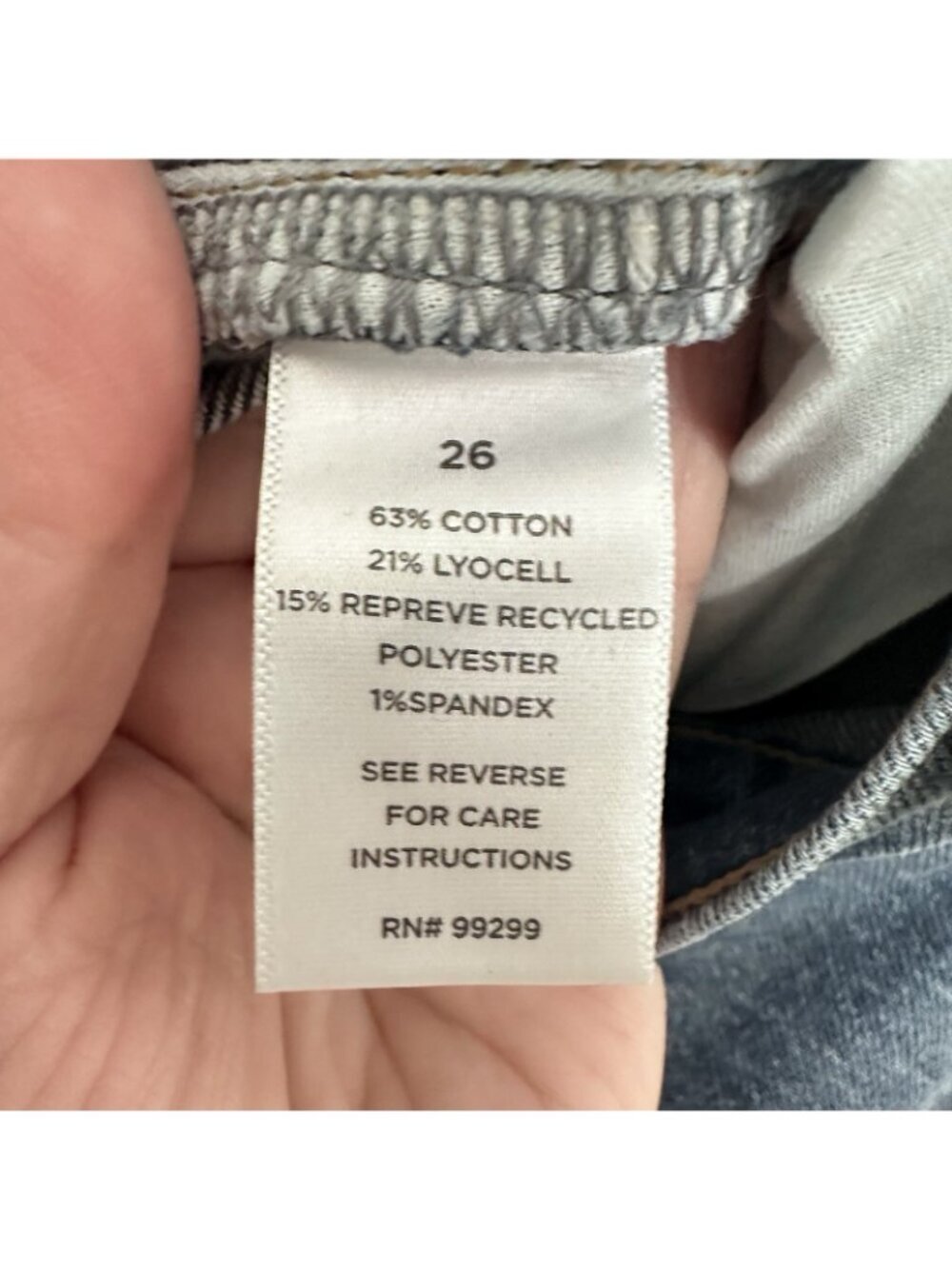 EVEREVE Ever Vintage Hem w Studs Wide Leg Jean 26 medium blue high waist - Picture 10 of 11